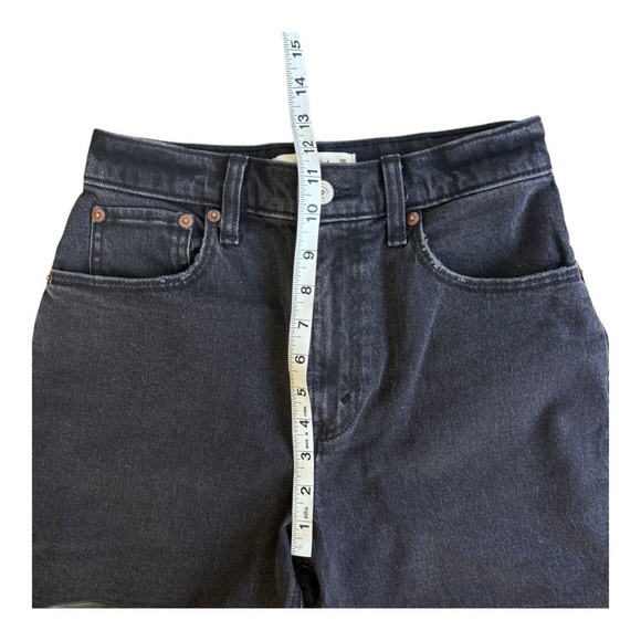 Abercrombie & Fitch Mixed Fabric 90s Straight Ultra High Rise Pants 26 Short - Picture 8 of 12